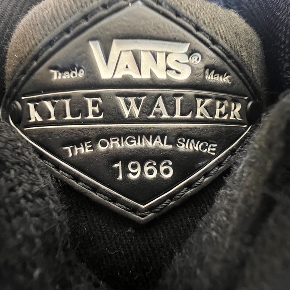 Vans Kyle Walker Pro Black / Grey Skateboarding Skate Shoe Size 7.5 - Picture 6 of 12